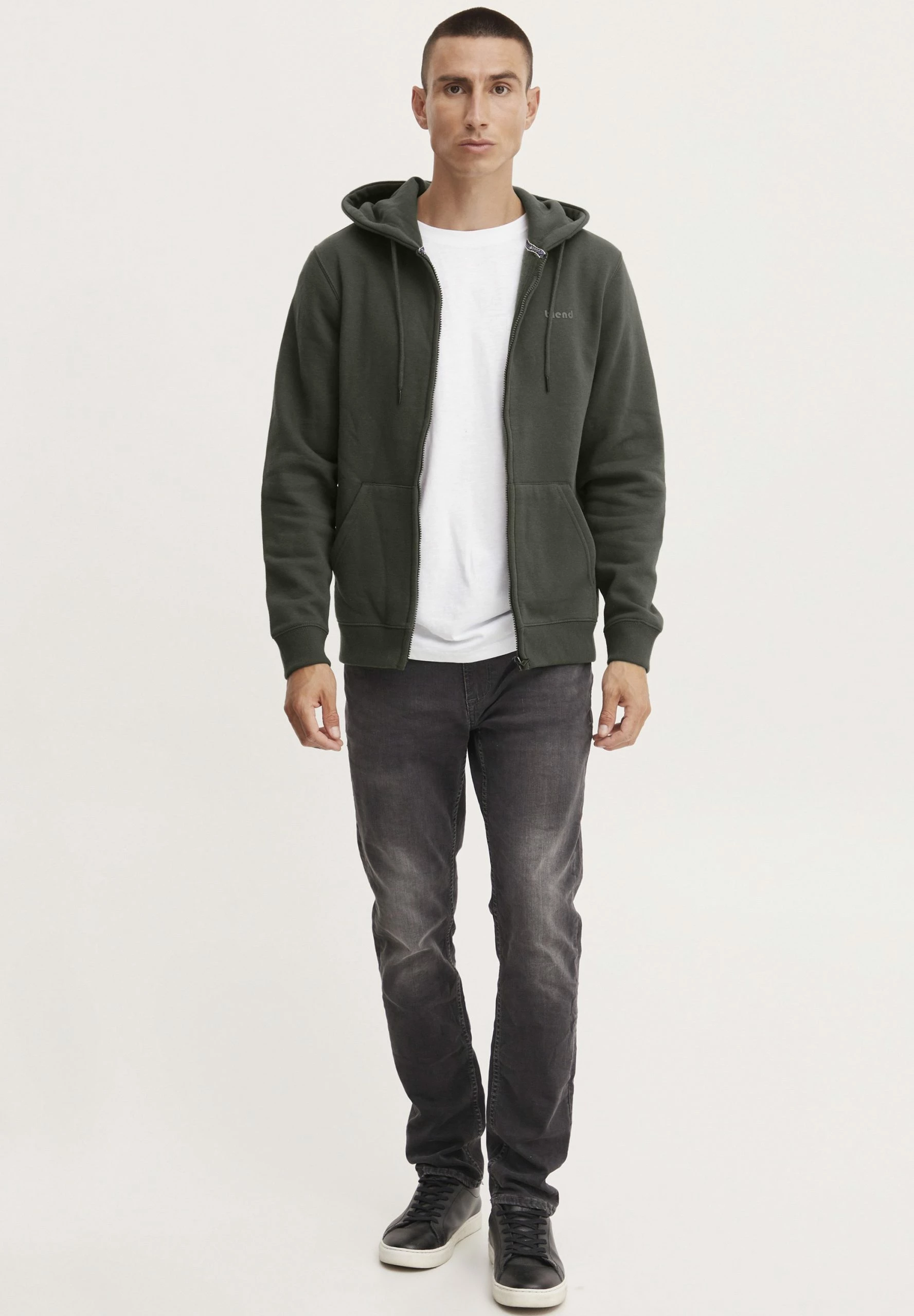 Blend Bhdownton Zipthrough - Sudadera Con Cremallera - Forest Night 2 Blend Bhdownton Zipthrough - Sudadera Con Cremallera - Forest Night - Imagen 2