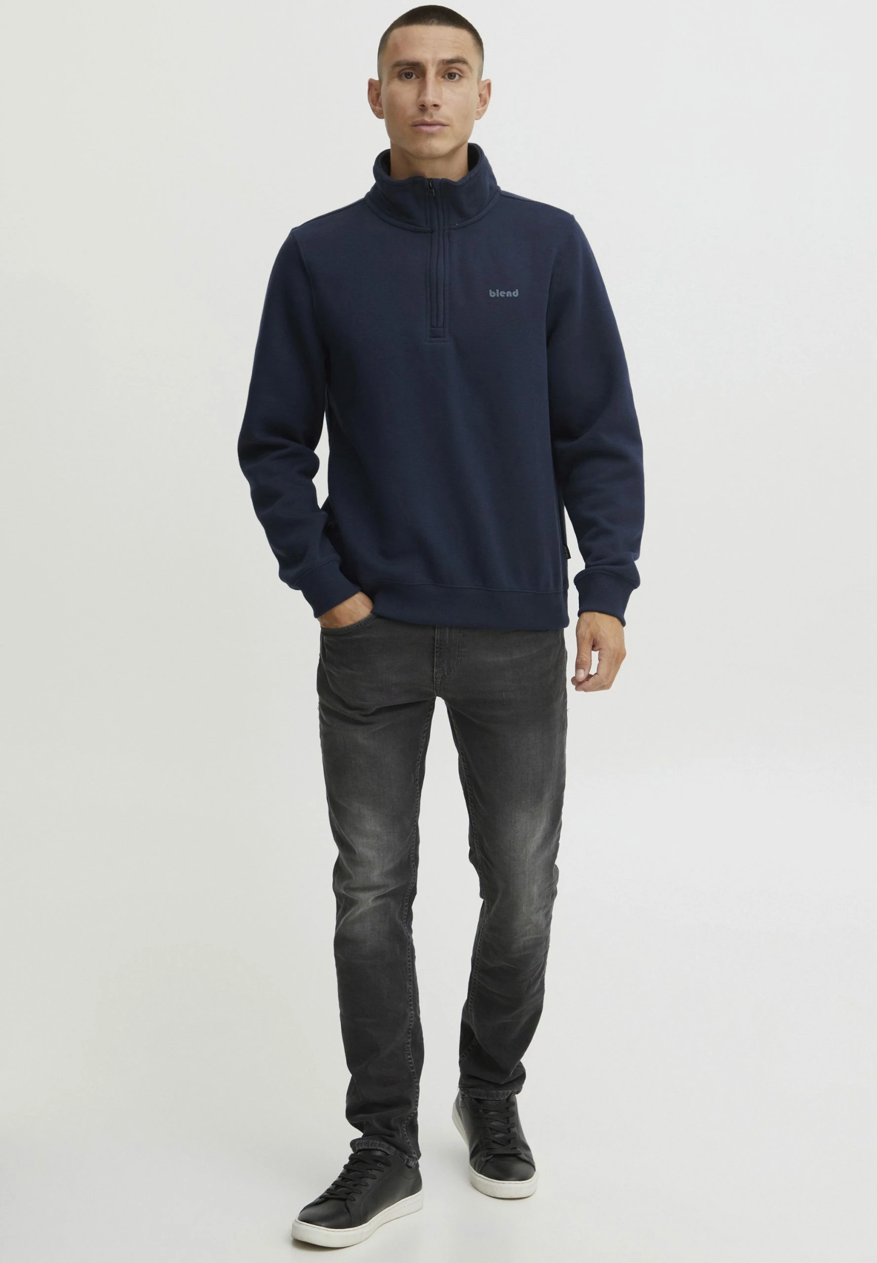 Blend Halfzip- Sudadera - Dress Blues 2 Blend Halfzip- Sudadera - Dress Blues - Imagen 2