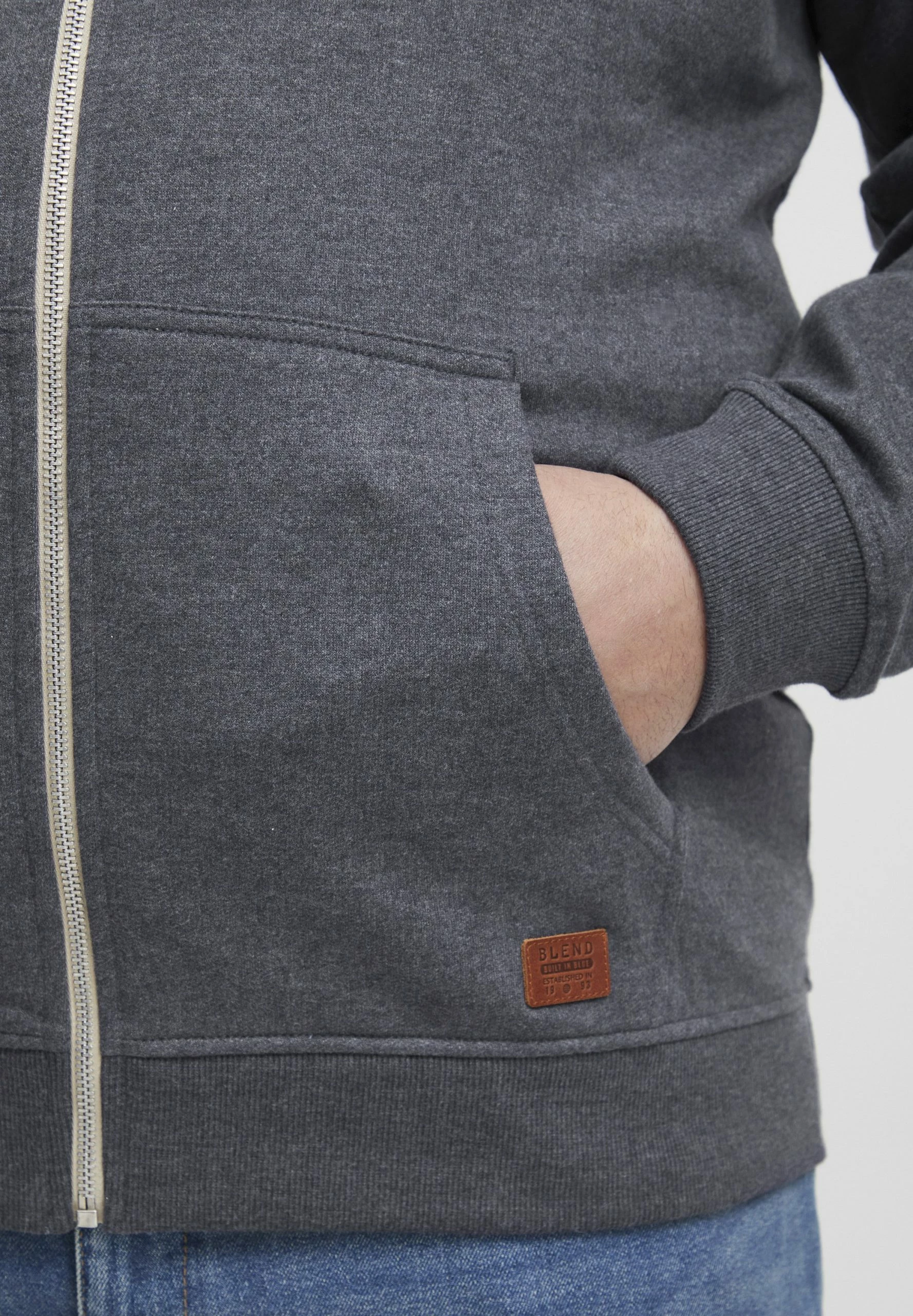 Blend Bhhulker Bt - Sudadera Con Cremallera - Dress Blues 5 Blend Bhhulker Bt - Sudadera Con Cremallera - Dress Blues - Imagen 5