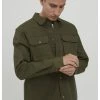 Blend Bhouterwear - Chaqueta Fina - Olive Night