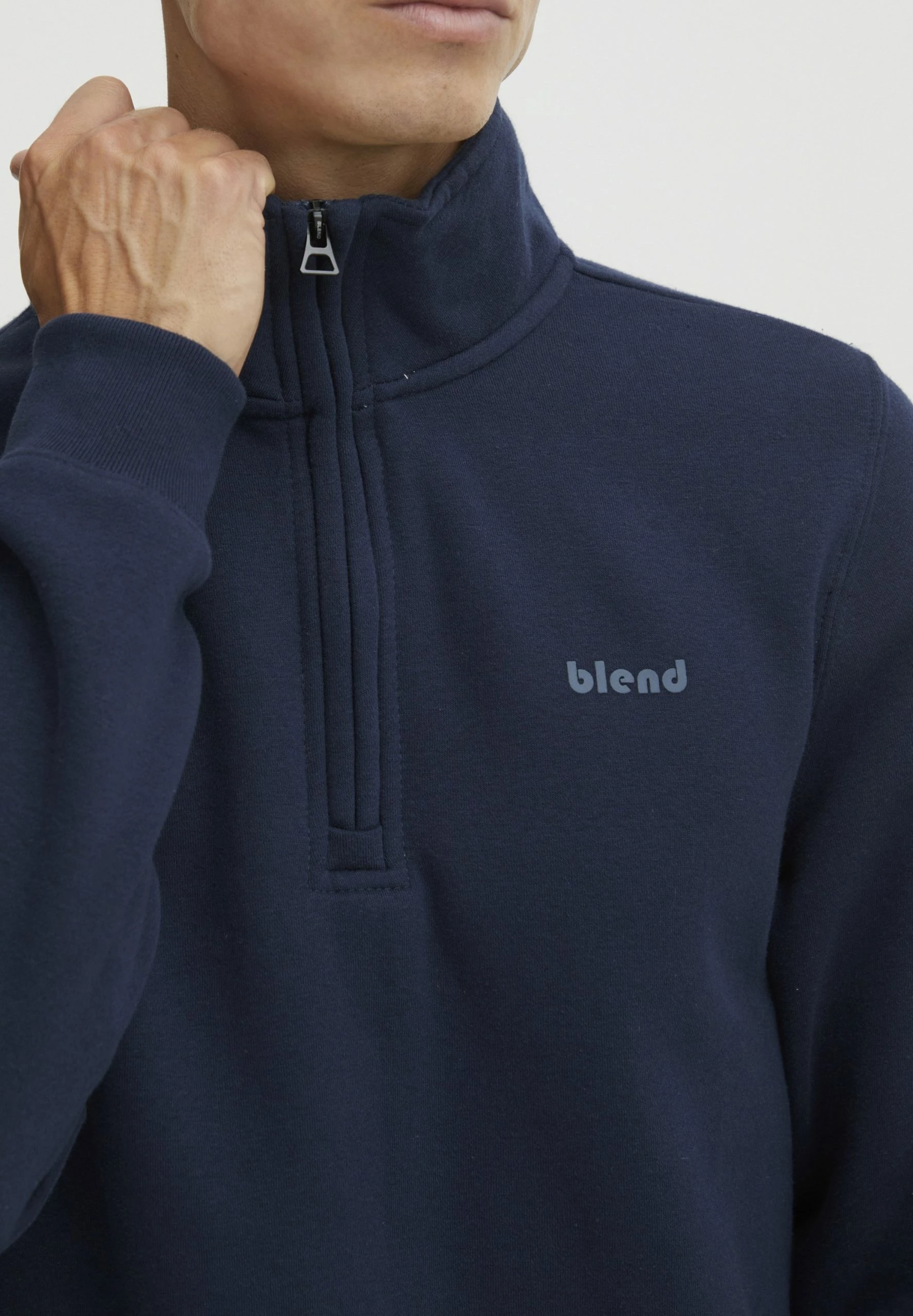 Blend Halfzip- Sudadera - Dress Blues 4 Blend Halfzip- Sudadera - Dress Blues - Imagen 4