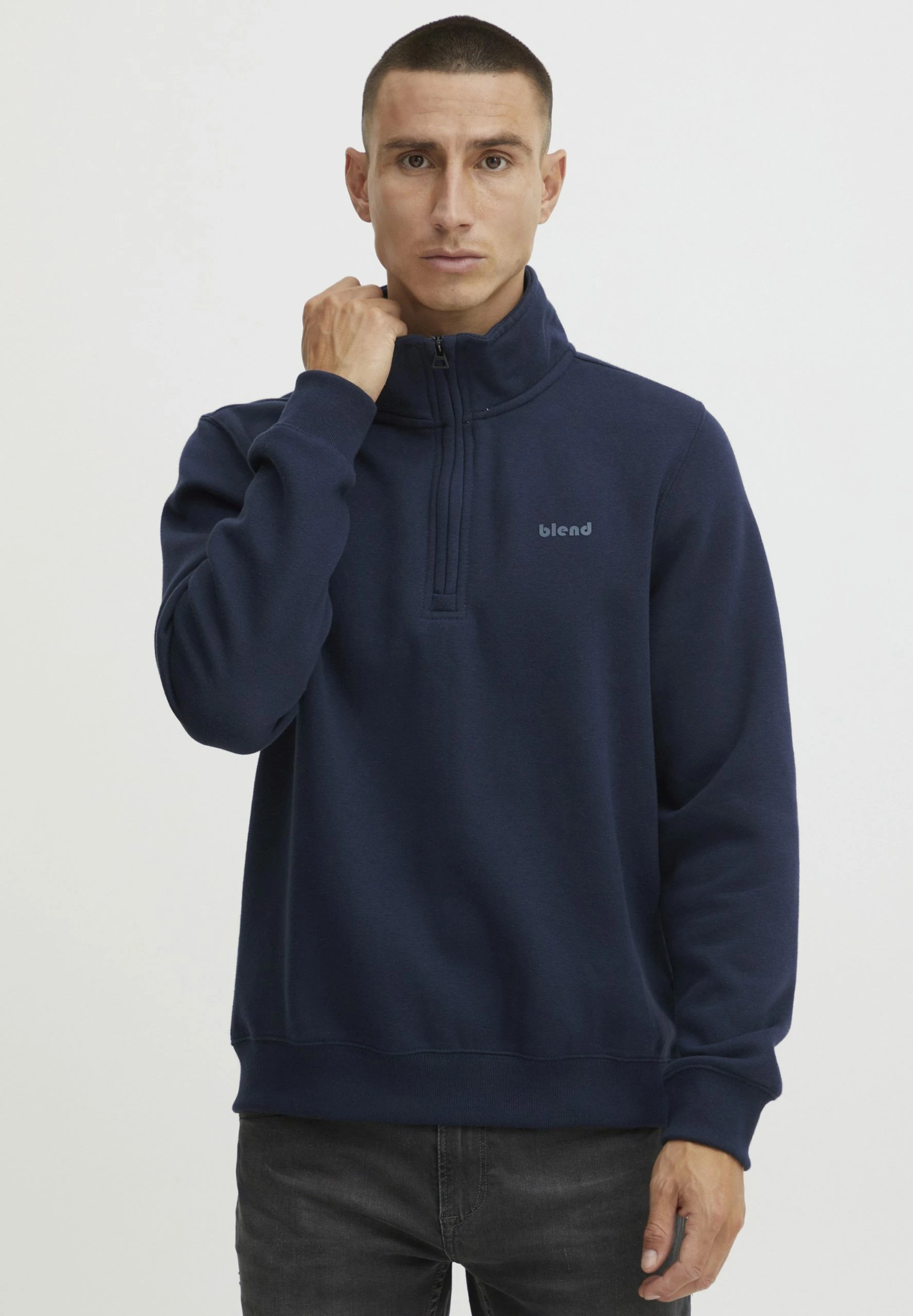 Blend Halfzip- Sudadera - Dress Blues 1 Blend Halfzip- Sudadera - Dress Blues