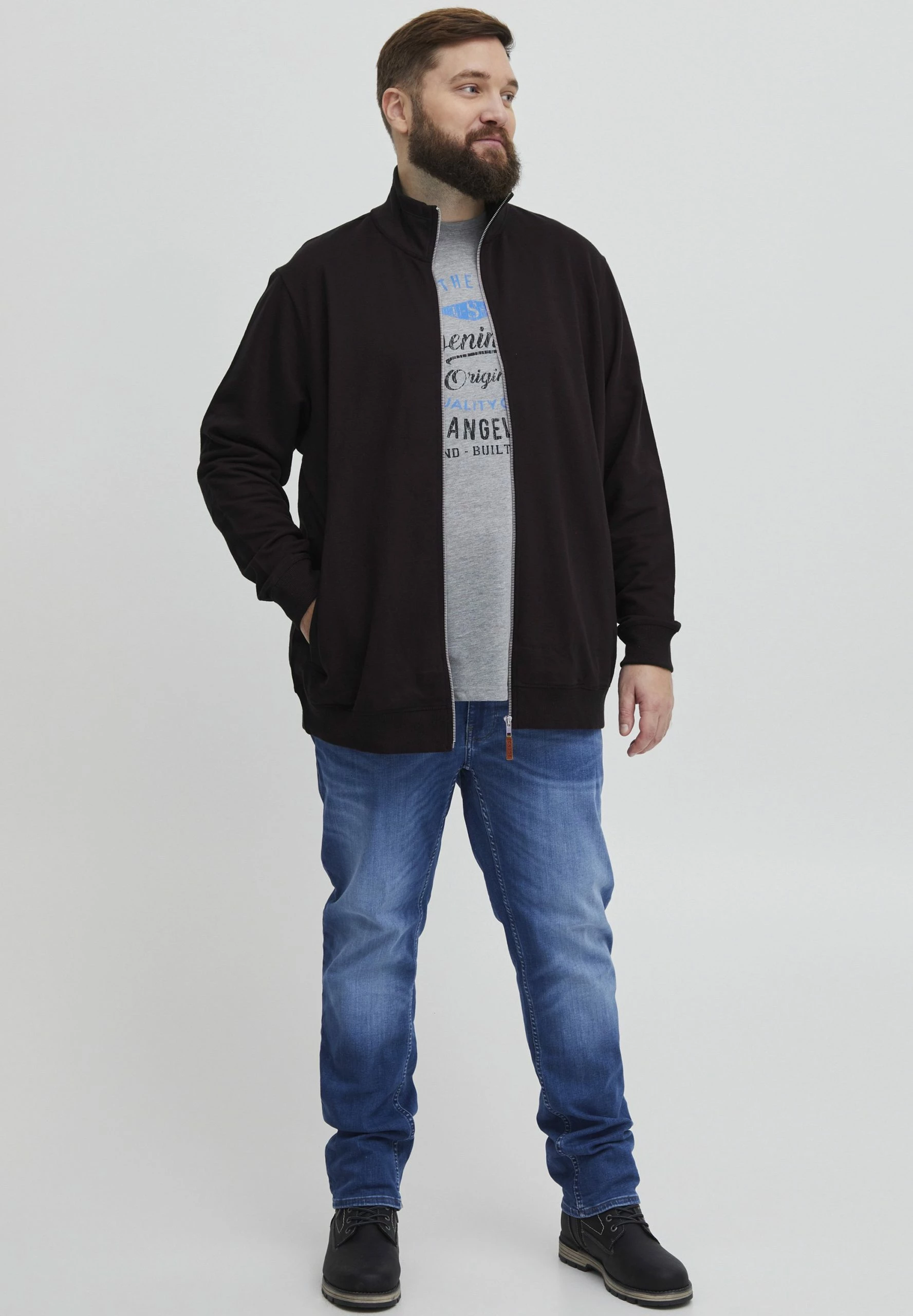 Blend Bhalio Bt - Sudadera Con Cremallera - Black 2 Blend Bhalio Bt - Sudadera Con Cremallera - Black - Imagen 2