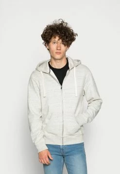 Blend Bhbhalton Zipthrough Sweatshirt - Sudadera Con Cremallera - Stone Mix